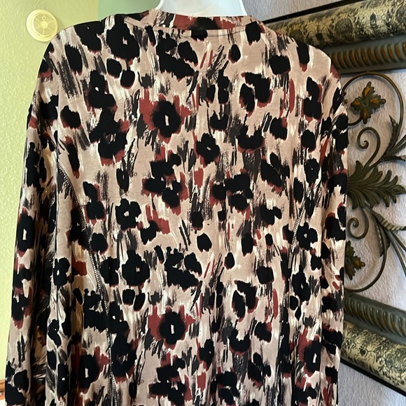 NWT AVENUE  Animal Print Dress -long sleeve knit fit & flare 4X - Picture 8 of 14